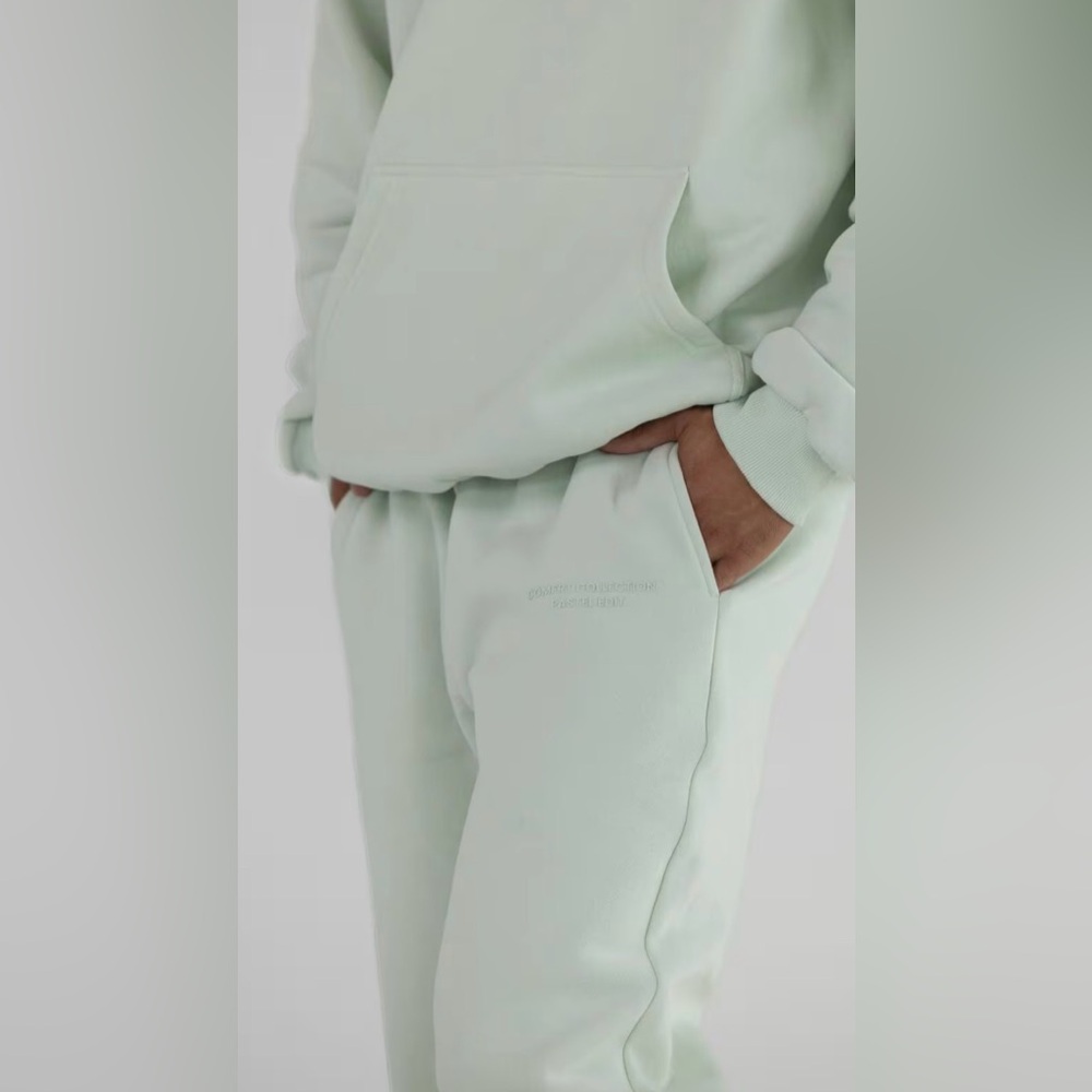 Comfrt Unisex XL Cuffed “Pastel” Mint Sweatpants - Picture 3 of 5